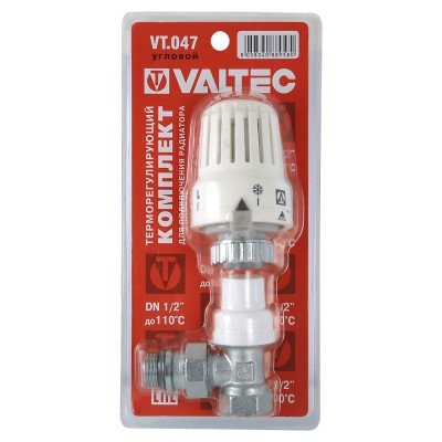 Клапан с термостатической головкой для радиатора угловой Valtec 1/2 VT.047.N.04