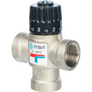 Термостатический смесительный клапан STOUT 3/4" ВР 35-60*C KV 1,6 м3/час