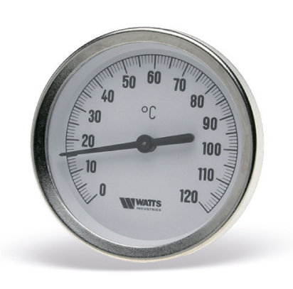 Термометр Watts F+R801 OR 80mm 03.02.060 биметаллический с погружной гильзой