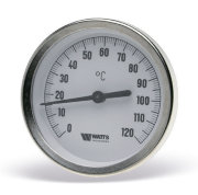 Термометр Watts  F+R810 TCM 80mm 120С 03.08.080 биметаллический накладной на трубы